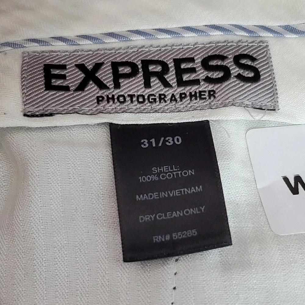 Express Men Pants 31/30 Gray Dress Chino Photographer 26